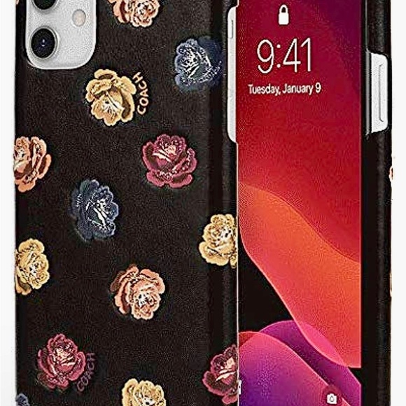 Coach Printed Leather Slim Wrap Case for iPhone 11 - Picture 1 of 5